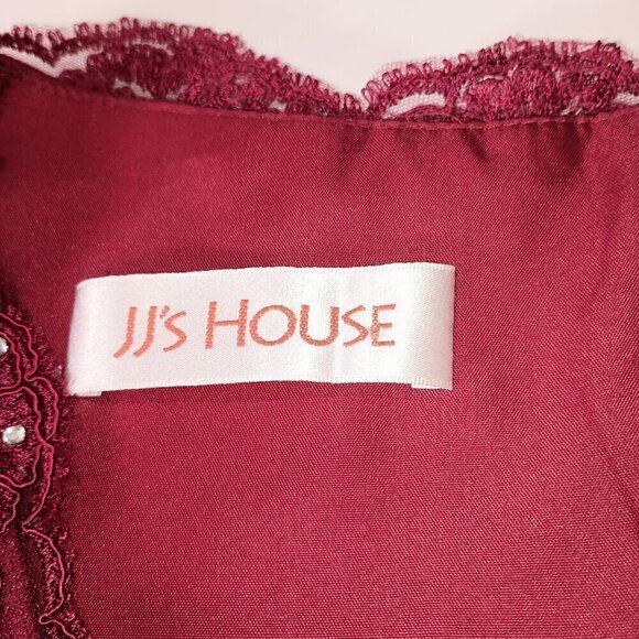 A-line V-Neck Floor-Length Lace Chiffon Mother of the Bride Dress With Sequins - Picture 5 of 11